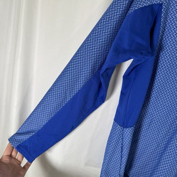 Kansas City Royals Sweater Women's Large Blue 1/4 Zip Long Sleeve Antigua - Picture 6 of 11